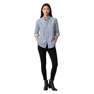 Ralph Lauren Sport Blue and White Striped Cotton Shirt